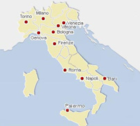 Italy Station Map